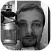 Никита Филиппов в студии у микрофона после озвучки